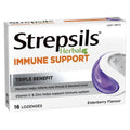 Strepsils Herbal Immune Support Lozenges with Elderberry & Echinacea 16 Pack