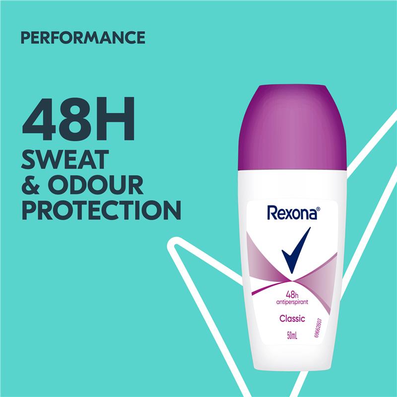 Rexona Women Classic 48-Hour Roll-On Antiperspirant Deodorant 50ml
