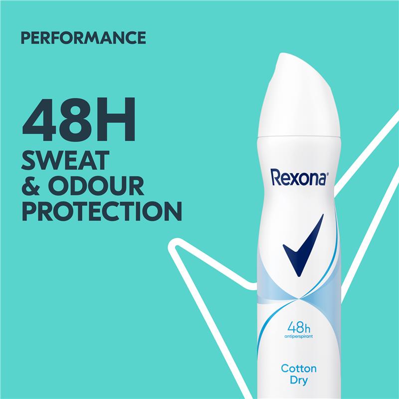 Rexona Women Cotton Dry Antiperspirant Deodorant 250ml