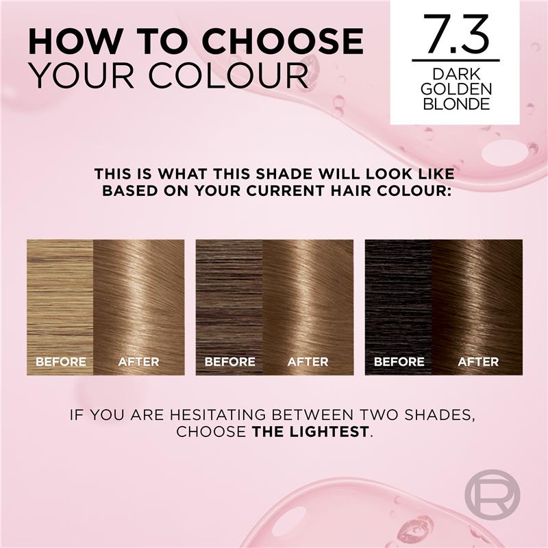 L'Oreal Excellence Creme 7.3 Dark Golden Blonde Hair Colour - 1 Unit - Auzzi Store