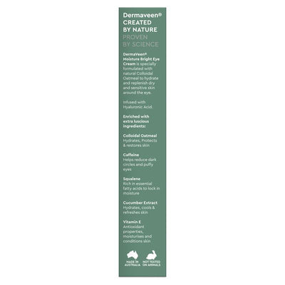 Dermaveen Face Moisture Bright Eye Cream 15ml - Brighten and Hydrate