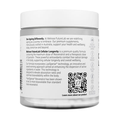 Melrose FutureLab Cellular Longevity Resveratrol Quercetin 30 Capsules