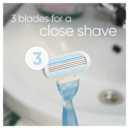 Gillette Venus Smooth Women’s Razor with 3 Blades & Pivot Head – 1 Cartridge