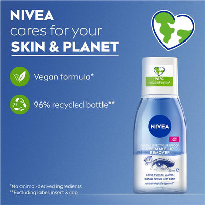 NIVEA Daily Essentials Double Effect Eye Makeup Remover - 125ml