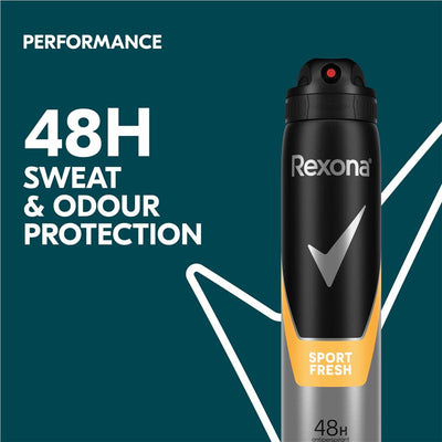 Rexona Men Antiperspirant Deodorant Sport Fresh 250ml - Ultimate Protection