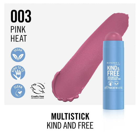 Rimmel Kind & Free Clean Multi-Stick 003 Pink Heat Bright Pink