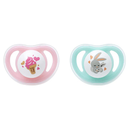 Pigeon MiniLight Pacifier Twin Pack - Size S (0+ Months)