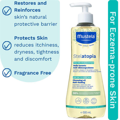 Mustela Stelatopia Cleansing Oil - 500ml