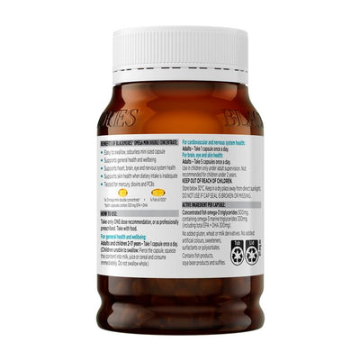 Blackmores Omega Mini Double Concentrate - 400 Capsules for Heart & Brain Health