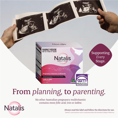 Natalis Prenatal Multivitamin - 30 Tablets with Folic Acid & Iron