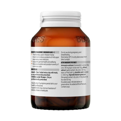 Blackmores Horseradish Garlic + Vitamin C Tablets - 90 Count