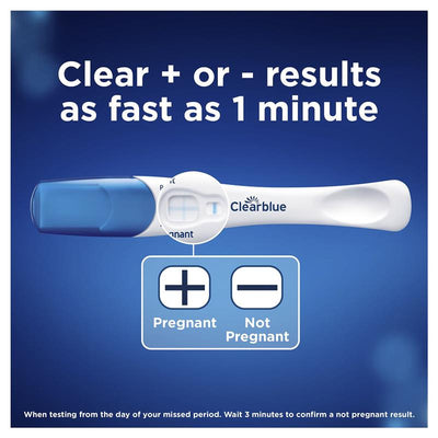 Clearblue Rapid Detection Pregnancy Test, 1 Test, 1-Minute Results, 99% Accurate