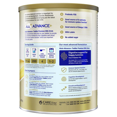 Alula Advance+ Stage 3 Toddler Milk Drink 1 Year+ 800g - Nutritional Support for Toddlers