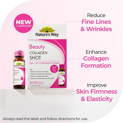 Nature's Way Collagen Shots with Vitamin E & Biotin, 10x50ml