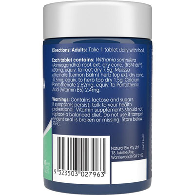 Bioglan Ashwagandha Plus - 60 Tablets for Stress Relief
