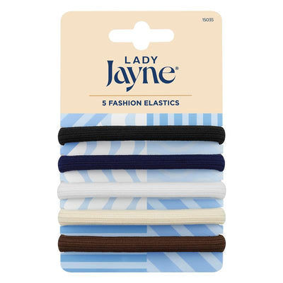 Lady Jayne 15035 Fashion Elastics All Day Firm Hold Highlighter Colours - Snag-Free Hair Ties