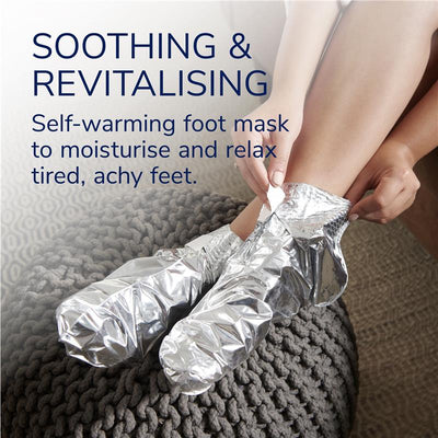 Dr. Scholl's Self-Heating Foot Mask with Epsom Salt & Shea Butter – 1 Pair