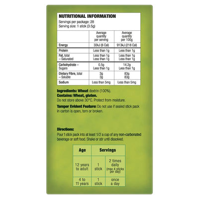 Benefiber Natural Fibre Supplement On-the-Go Stick - 28 Pack