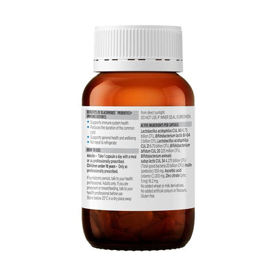 Blackmores Probiotics+ Immune Defence 30 Caps, 20B CFU, Vit C & Zinc