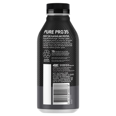 Optimum Nutrition Pure Pro 35 Chocolate 355ml - Delicious Protein Shake