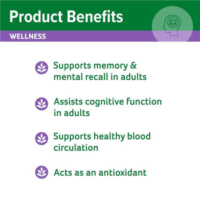Cenovis Ginkgo Biloba 2000mg - 100 Tablets for Memory & Cognitive Support