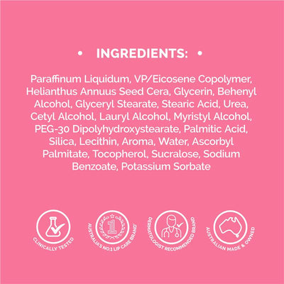 Dermal Therapy Strawberry Lip Balm Stick 4.8g - Hydrate & Protect