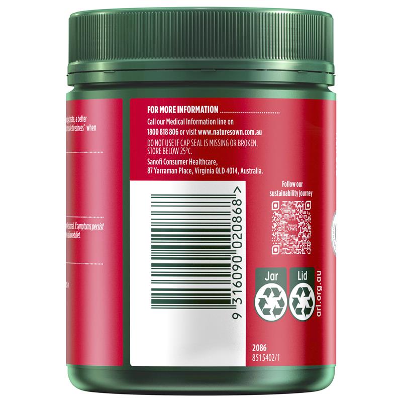 Natures Own Magnesium Glycinate 1100mg - 300 Easy-to-Swallow Tablets