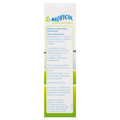 Movicol Lemon Lime Powder Sachets 13g - 8 Pack-Auzzi Store
