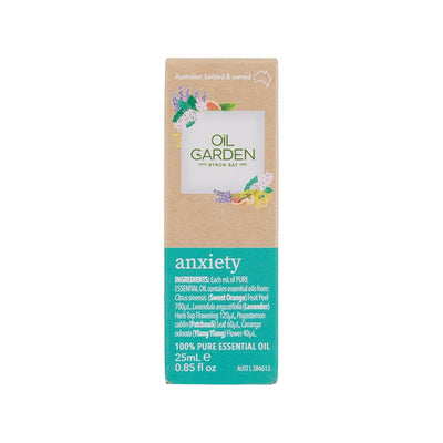 Oil Garden Natural Remedies Anxiety Oil 25ml - Calm Your Mind Naturally