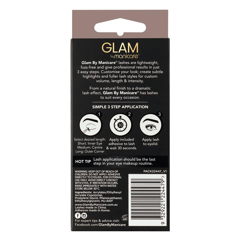 Glam By Manicare Leni Individual Lashes - 48 Count