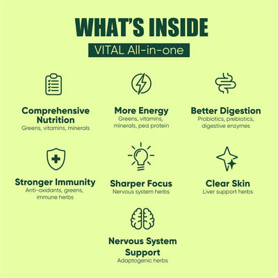 Vital All-In-One Lemon & Ginger Detox Powder 120g
