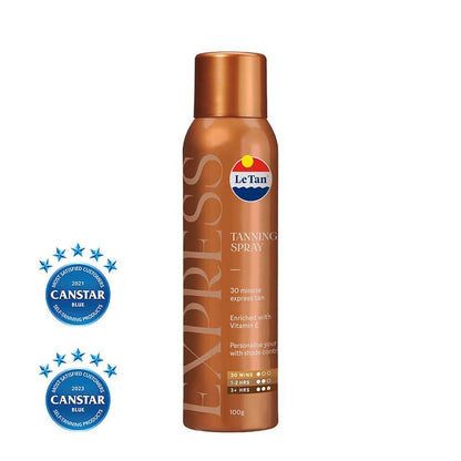 Le Tan Classic Express Self Tanning Spray - 100g for Instant Glow