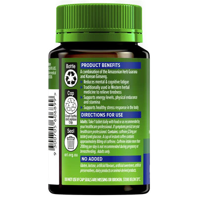 Cenovis Guarana + Korean Ginseng Energy Tablets - 60