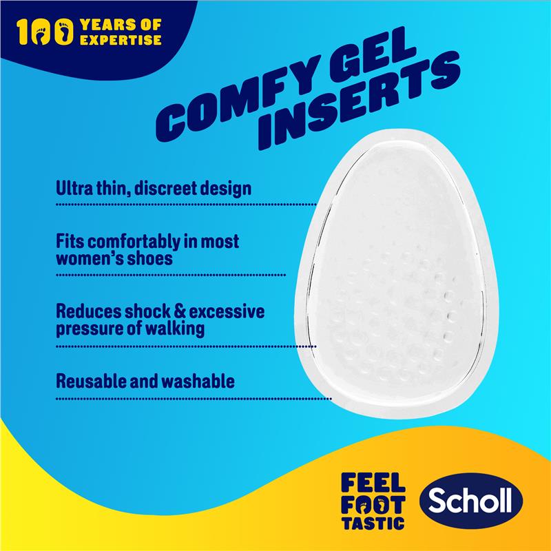 Scholl Party Feet Gel Heel Cushions – 1 Pair, Ultra Slim & Non-Slip
