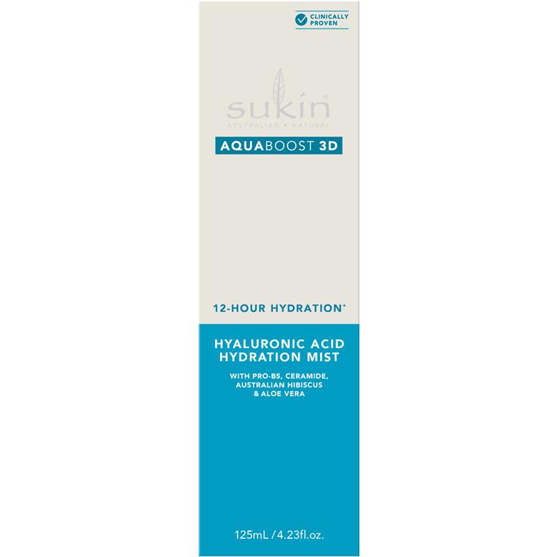 Sukin Aquaboost 3D Hyaluronic Acid Hydration Mist 125ml - Ultimate Skin Hydrator