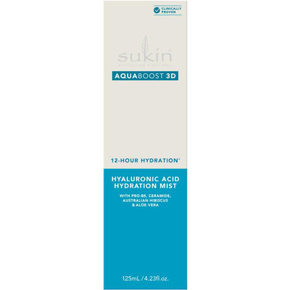 Sukin Aquaboost 3D Hyaluronic Acid Hydration Mist 125ml - Ultimate Skin Hydrator