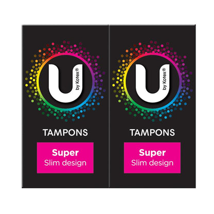 U by Kotex Super Slim Tampons 32-Tempons for Heavy Flow Protection