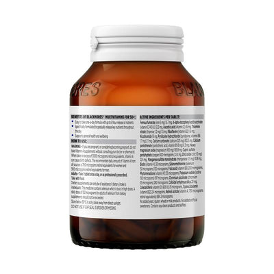 Blackmores 50+ Multivitamin with Sustained Release, 60 Tablets