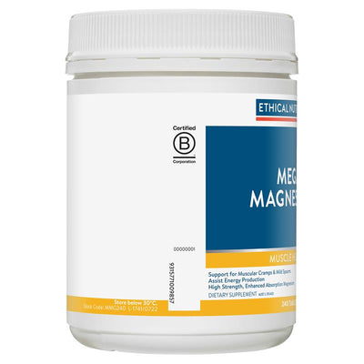 Ethical Nutrients Magnesium Glycinate 240 Tablets – Muscle & PMS Support