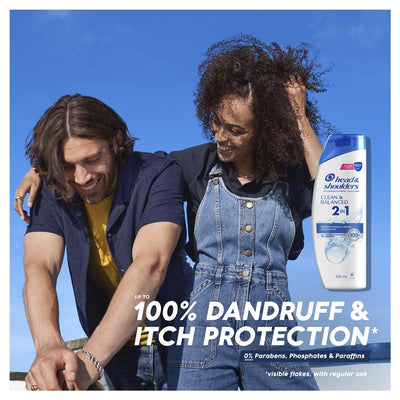 Head & Shoulders Clean & Balanced 2in1 Shampoo & Conditioner 350ml - Anti-Dandruff Care