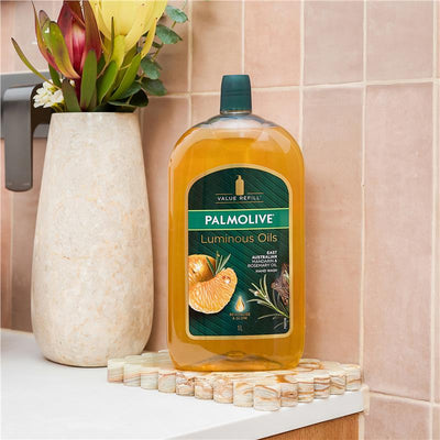 Palmolive Luminous Oils Hand Wash Mandarin & Rosemary Refill 1L - Eco-Friendly Value