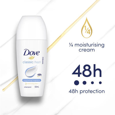 Dove Women Antiperspirant Deodorant Classic Fresh 50ml - 48h Protection