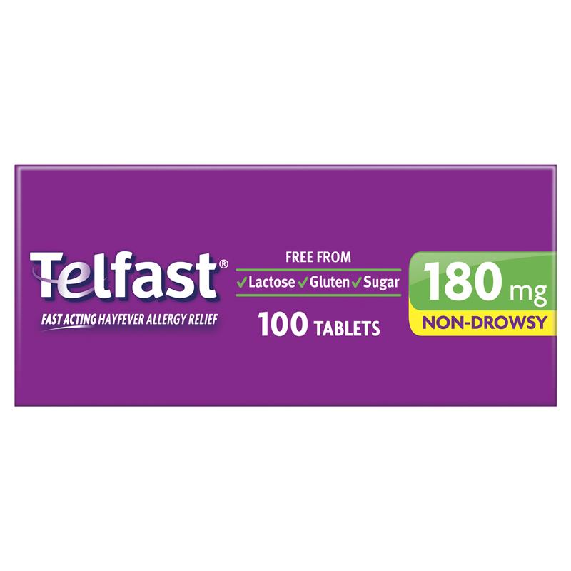 Telfast 180mg - 100 Tablets (Exclusive Size)