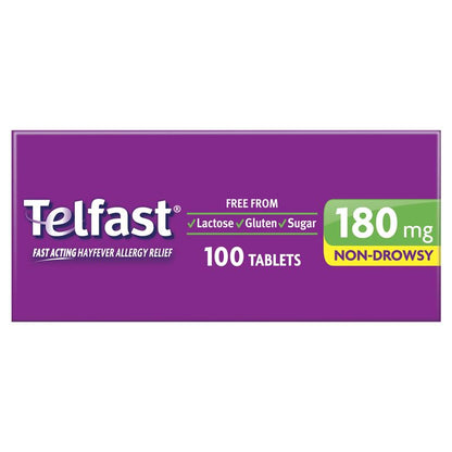 Telfast 180mg - 100 Tablets (Exclusive Size)