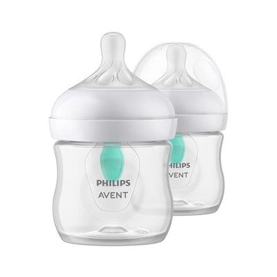 Avent Natural Response Feeding Bottles with AirFree Vent 125ml - 2 Pack