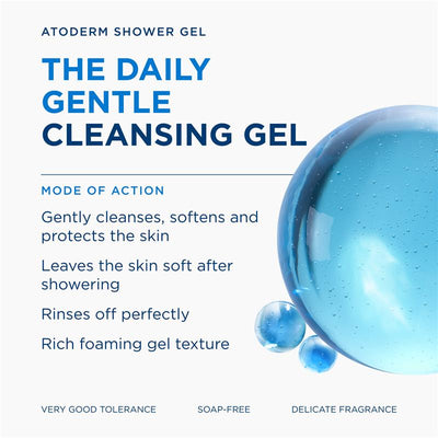 Bioderma Atoderm Gentle Cleansing Gel for Body, Face, and Hands - 100ml
