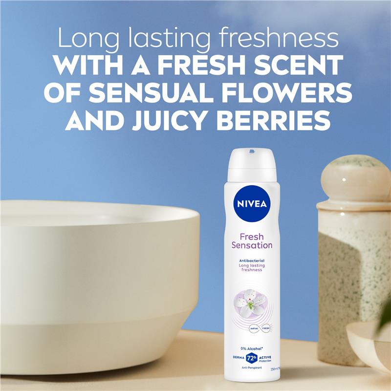 NIVEA Women's INFINIFRESH Deodorant 72hr Protection 250ml