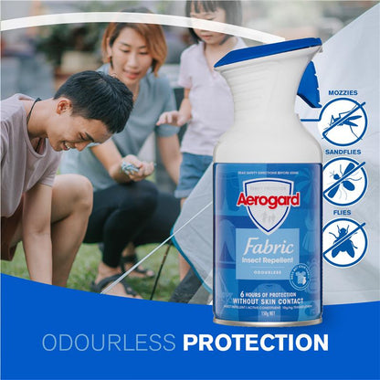 Aerogard Fabric Insect Repellent Odourless Spray 150g - 6 Hours of Protection - Auzzi Store