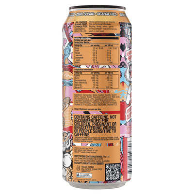 BSc Energy Drink Orange Fizz 500ml - Ultimate Energy Booster