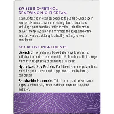 Swisse Skincare Bio Retinol Renewing Night Cream 50g - Revitalize Your Skin Overnight